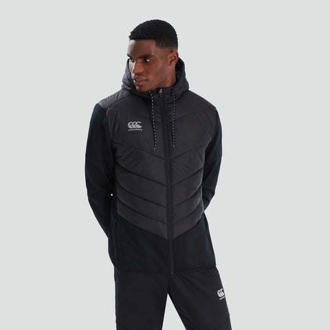 MENS HYBRID JACKET BLACK/GREY